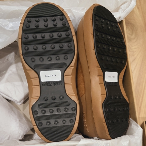 Moon Boot Luna Low Suede Boot Moon Boot Luna Suede Boot Low Cognac Tan - Picture 11 of 13